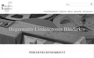 Hegermann-Lindencrones Båndarkiv
