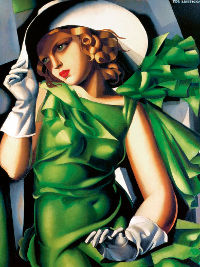 Tamara de Lempicka, Young Girl in a Green Dress 1929